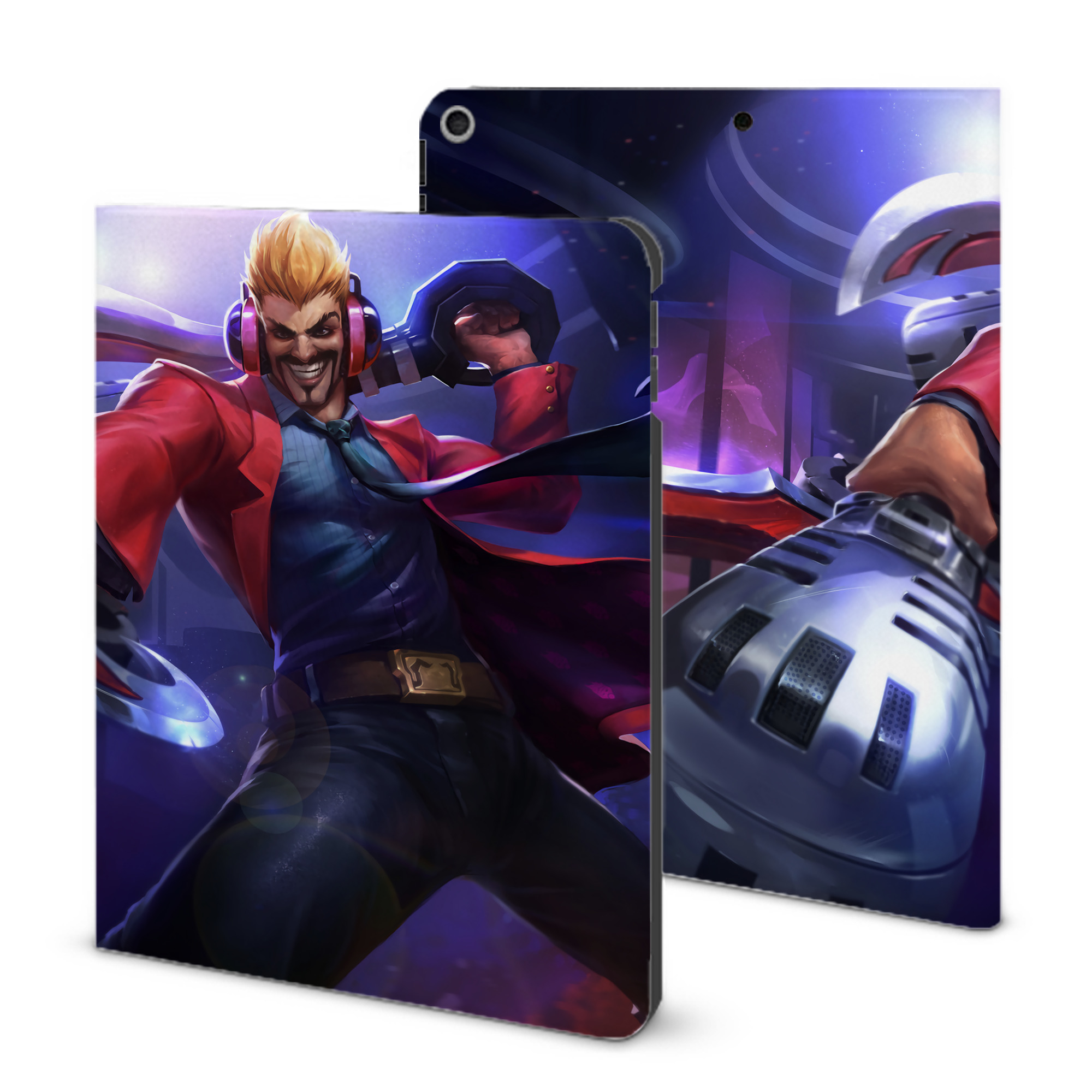 （画像用） リーグ・オブ・レジェンド League of Legends LOL IPad ケース ブック型 PUレザー TPU 耐衝撃 軽量 薄型 ペン収納なし 全面保護 IPad 各モデル対応